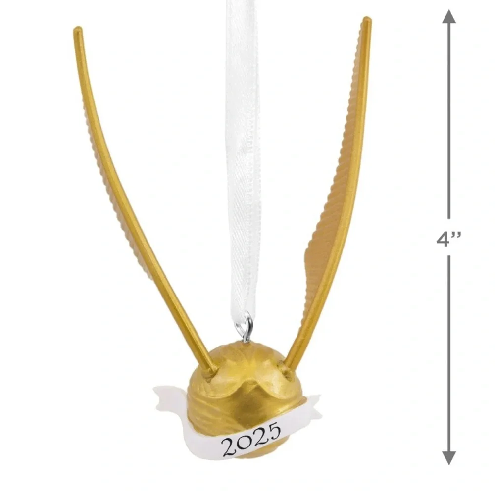 Hallmark Harry Potter “2025 Golden Snitch” Christmas Ornament (NWT)